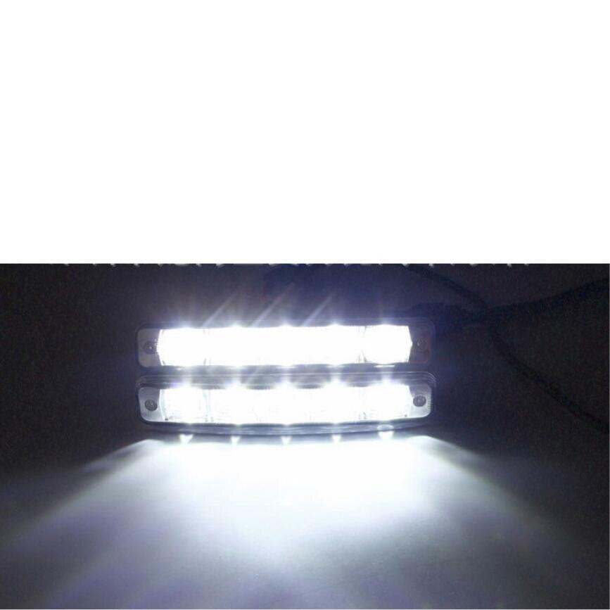 2 шт./лот 10 Вт 12 В 5 светодиодов высокой яркости светодиодные дневные ходовые огни DRL противотуманные фары