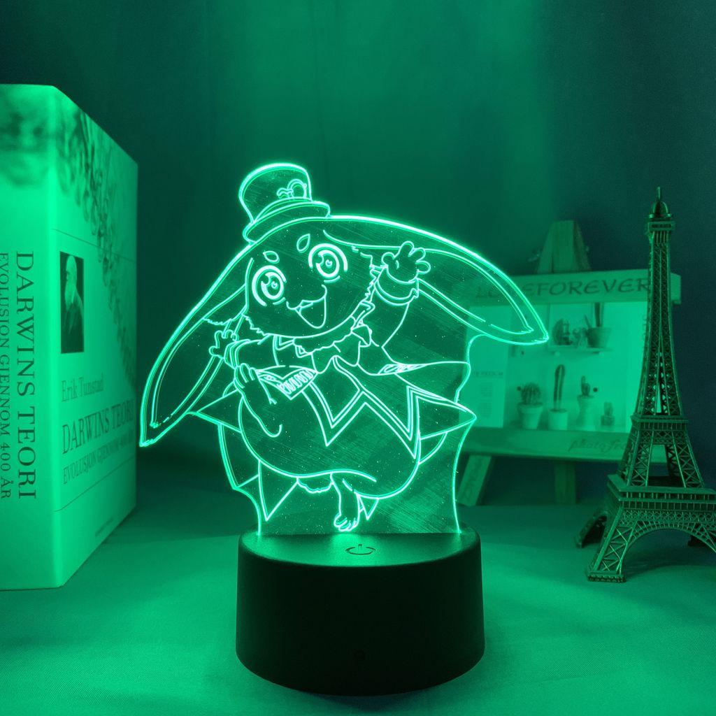 Аниме Shangri-La Frontier Night Light Emul Sunraku Figure LED Bedside Lamp Товары для фанатов