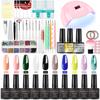 Limegirl Nail Set With UV LED LampNail Polish Kit Varnish Soak Off Manicure Set With Nail Set Tool for Permanent Nail Polish Set