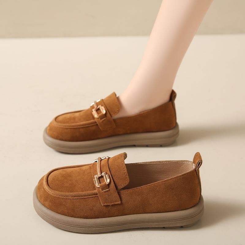 Новые студенческие ретро и универсальные весенние туфли на одной педали с модной платформой