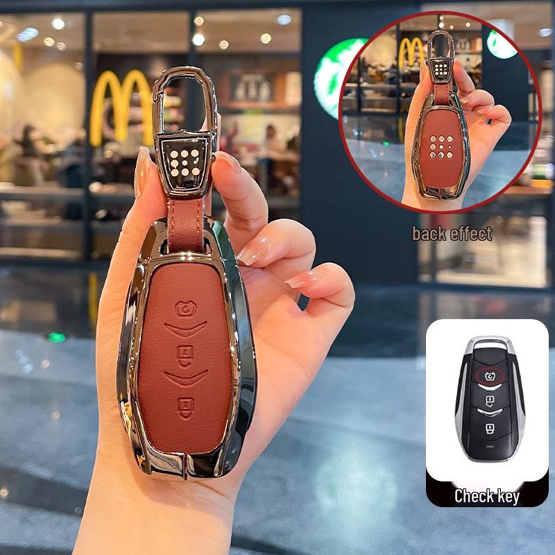 Синий Электрический Чехол для Ключа E5plus для Автомобильного Ключа Dongfeng Seres E5 Plug-in Hybrid DE-i