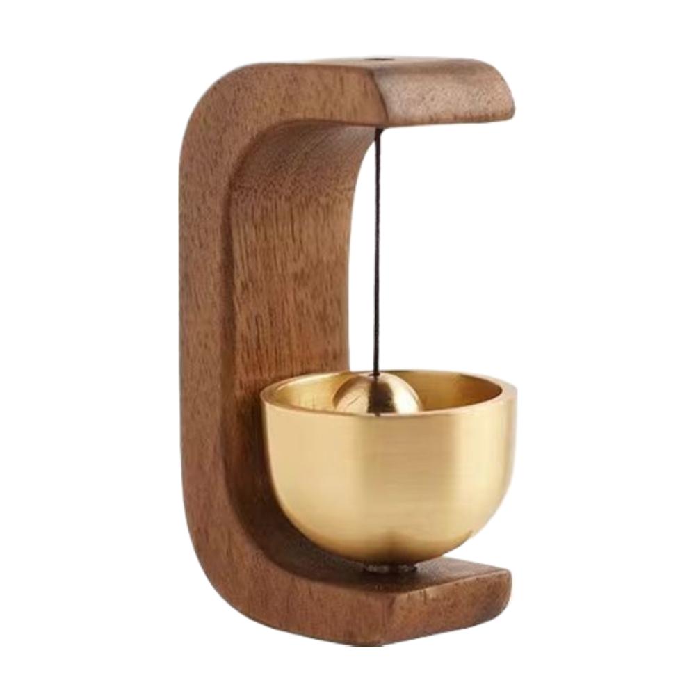 Магнитный деревянный дверной звонок, подвесные деревянные колокольчики, декоративный громкий дверной звонок, громкий дверной звонок, украшения для дома