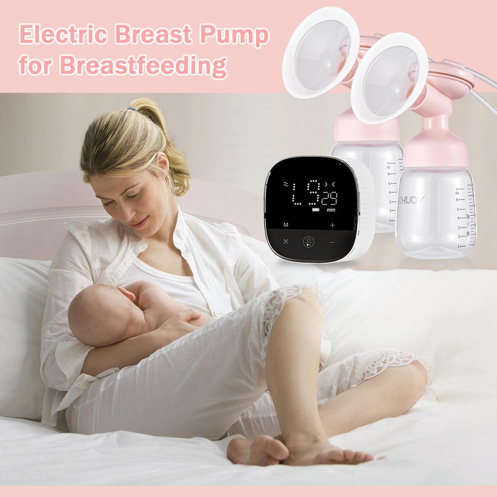 Двойной электрический молокоотсос YOUHA A3 для грудного вскармливания Молокоотсос без помощи рук, 3 режима и 10 всасываний