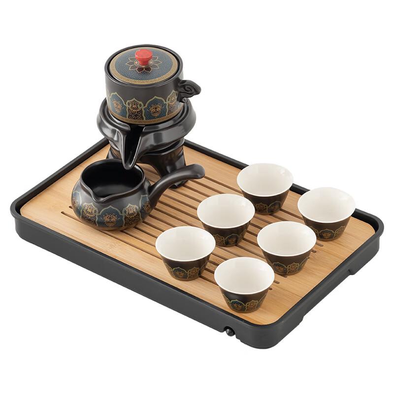 Yi Pan Black Ancient Rhyme Ceramic Kung Fu Tea Set