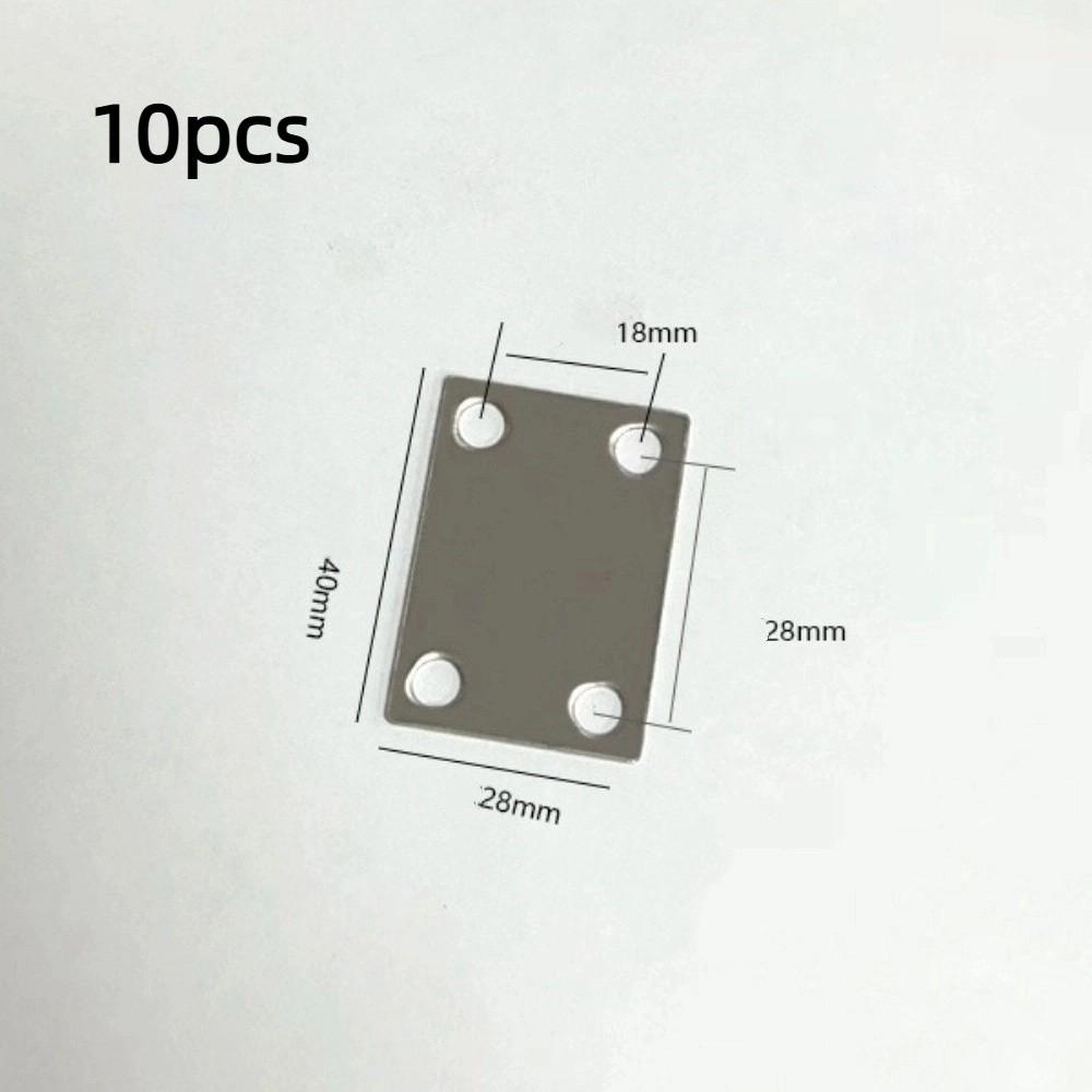 10 шт. Угловой кронштейн из нержавеющей стали Прямые мебельные крепежи Соединители для деревянных досок