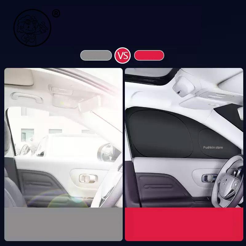 For Leapmotor B10 B01 B05  Black Car Sunshade Side Window Privacy Curtains Front Rear Sunscreen Heat Insulation Sunshield