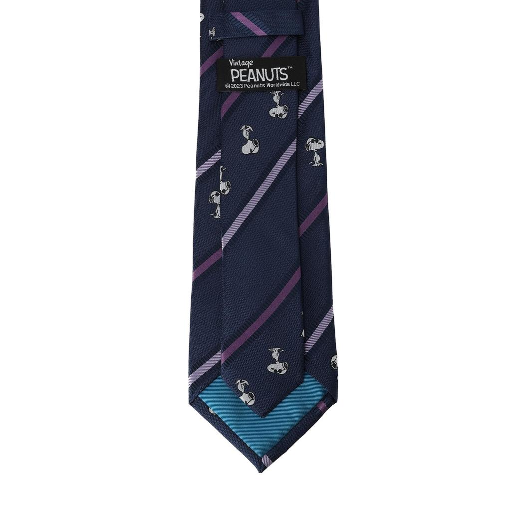 [Peanuts] Snoopy Joe Cool Tie, Stripe Pattern, PN918305, Navy