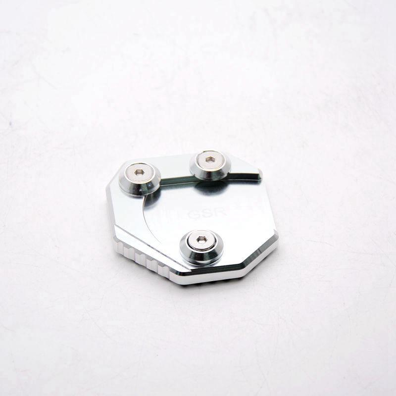 Suzuki GSR Off-road Motorcycle Accessories: Enlarged Footpegs & Kickstand Pad