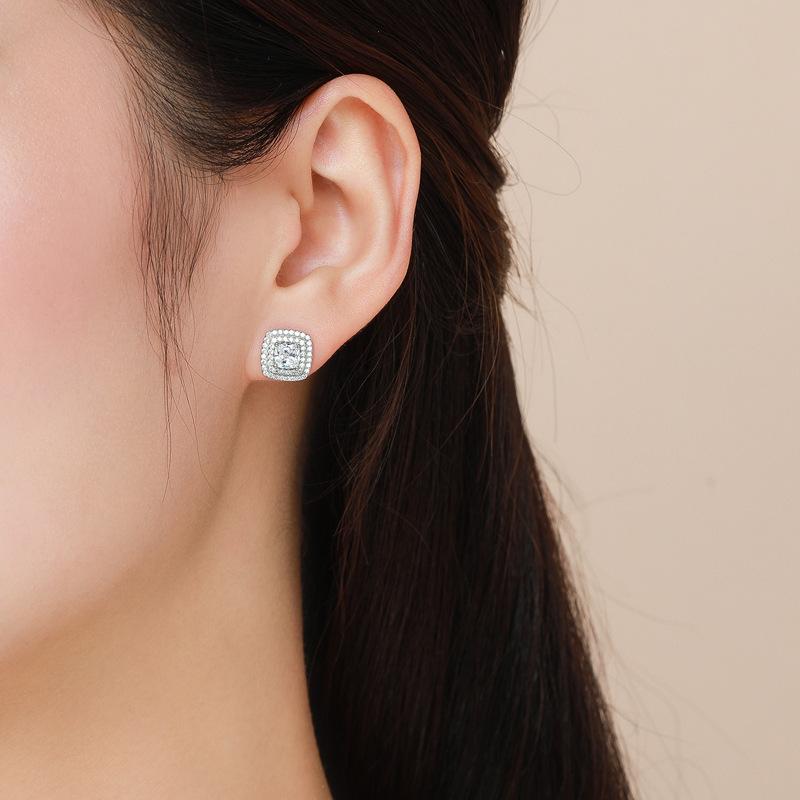 Танциз стерлингового серебра 925 пробы циркон серьги серьги-капли для женщин подарки на свадьбу