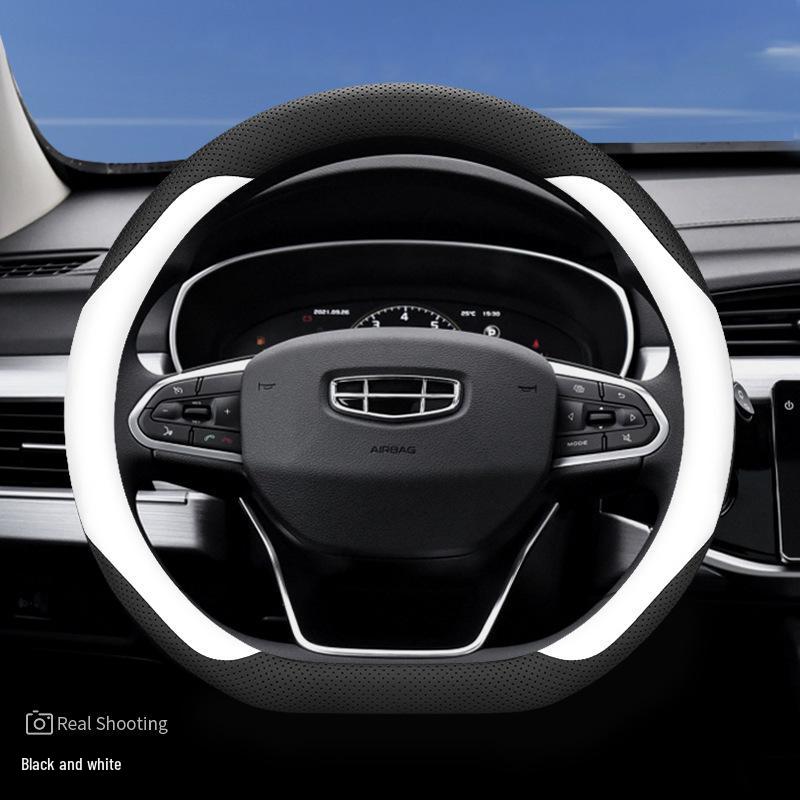 23 Geely Galaxy L7/L6 Boyue L Genuine Leather Steering Wheel Cover, Fits Boyue COOL/X, Ultra-thin Design