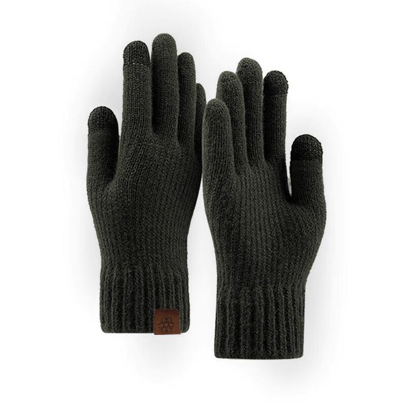 XiHong Men's Fleece-Lined Outdoor Windproof Driving & Cycling Touchscreen Gloves
