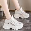 Fashion Chunky Platform Sneakers for Women 2024 Autumn Thick Bottom Vulcanize Shoes Woman Non Slip Mesh Breathable Sports Shoes Ladies