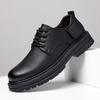 Осенняя мужская обувь, новые повседневные кожаные туфли, мужская деловая универсальная кожаная обувь, модная инструментальная обувь, мужская повседневная обувь