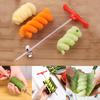 Спиральная овощерезка из нержавеющей стали, нож для чистки фруктов и овощей, измельчитель для салата, инструмент для приготовления пищи и карвинга