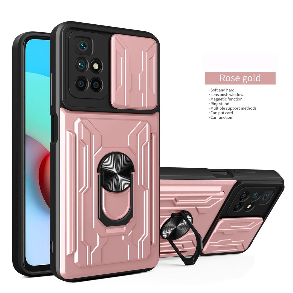 Camera Lens Protection Case For Samsung A02S A22 A12 A30 A50 S20 Ultra iPhone 11 12 13 Pro Max Removable Card Slot Bracket Finger Ring Phone Cover