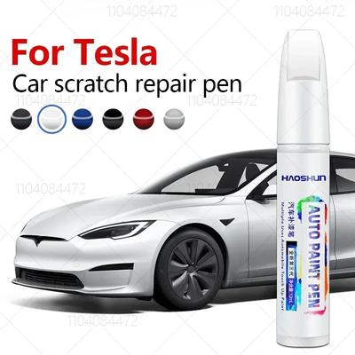 Для Tesla Model 3 YXS Car Paint Scratch Repair Pen Touch Up Paint Accessories Black Pearl White Silver Deep Sea Blue Red