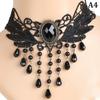 Сексуальные готические колье, черное кружевное ожерелье, винтажные викторианские украшения