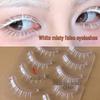 Белые Цветные Накладные Нижние Ресницы для Косплея, "Небо: Аниме-персонаж «Дети Света», 5 пар для сценического выступления.