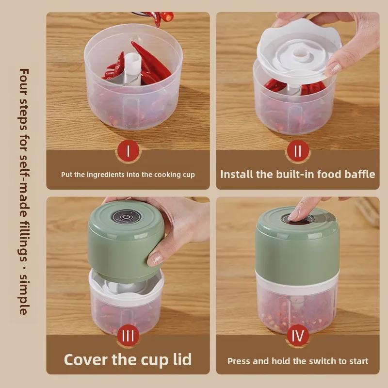 Многофункциональная мини-электрическая чесночница и комбайн для детского питания