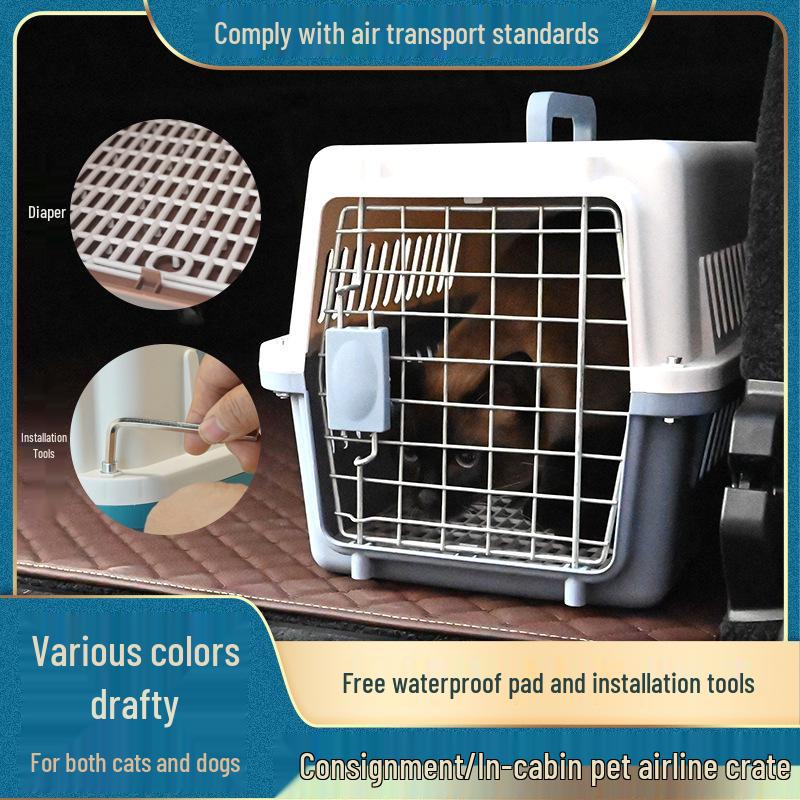 Портативная переноска для питомцев Air China: Клетка для кошки и собаки для путешествий