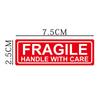 500/1000PCS English Fragile Stickers The Goods Please Handle With Care Warning Express Labels DIY Supplies Red Warning Sticker