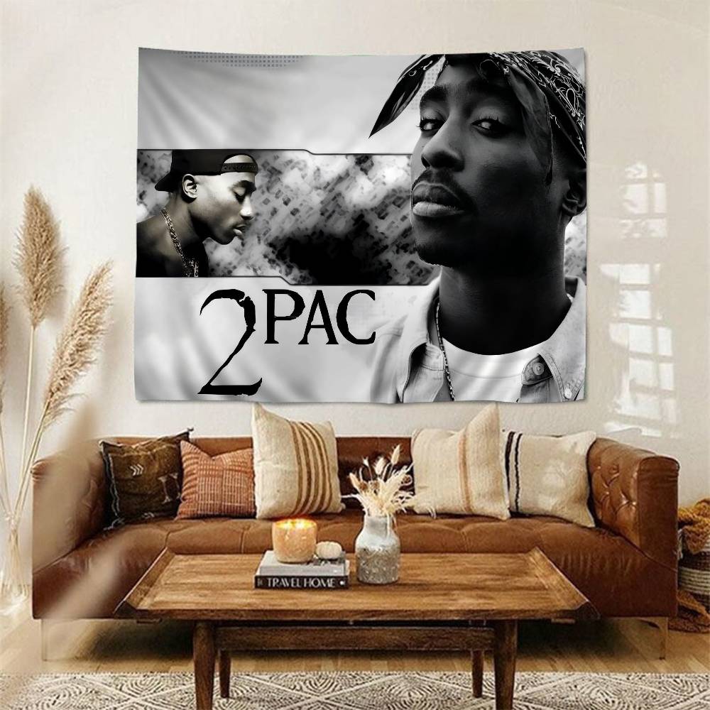 2PAC Тупак 3D Печать Мультяшный Гобелен Настенное Украшение Домашний Декор