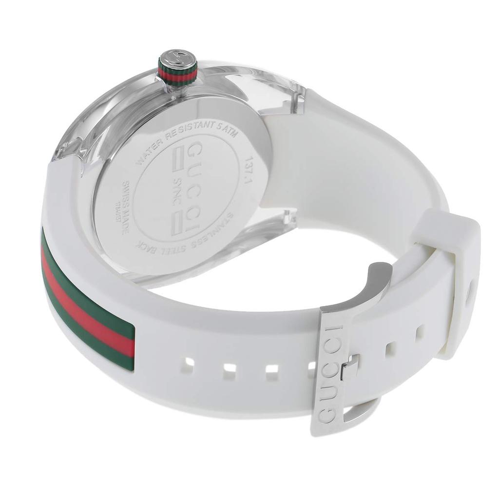 SYNC YA137102A Белый [Gucci] Мужские Часы, [Б/У]