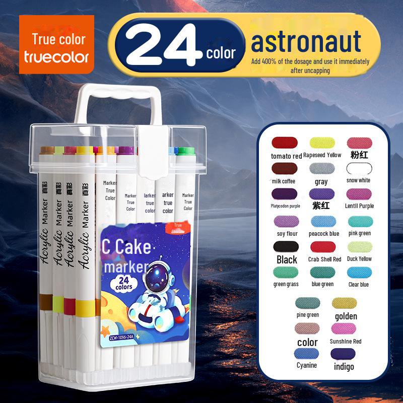 Нетоксичные акварельные маркеры: Ручки True Color Art для детского сада, наборные акриловые кисти