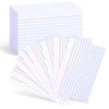 200 Sheets Small Thick Ruled Index Cards Hanging Hole Horizontal Inner Page Message Papers Office Supplies