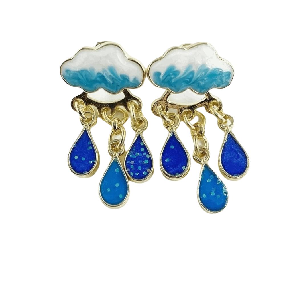 Exquisite Design Cloud Glitter Earrings Zinc Zinc Alloy Dangle Earrings Cute Raindrop Drop Earrings Parties