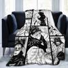 Choso Blanket Cover Flannel Kaisens Anime Lightweight Thin Throw Blanket for Car Sofa Couch Bed Rug
