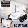 New RC Tank with 0.3mp HD Camera FPV 50 Minutes Endurance Gravity Sensor Wi-Fi Remote Control Real-time Transmission Tank Car Children's Toy Gift