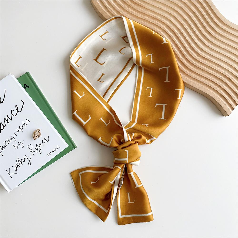 New Scarves Silk Scarves Women'S Spring And Autumn Season Long Decorative Professional Scarves Summer Thin Styles Paired With Shirts Stylish