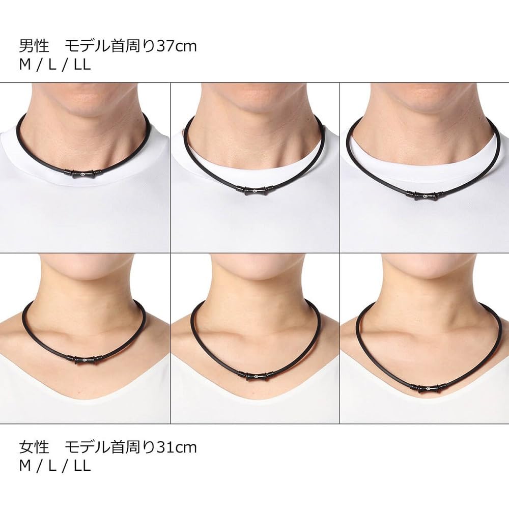 Colantotte Magnetic Necklace TAO RAFFI Matte Black L