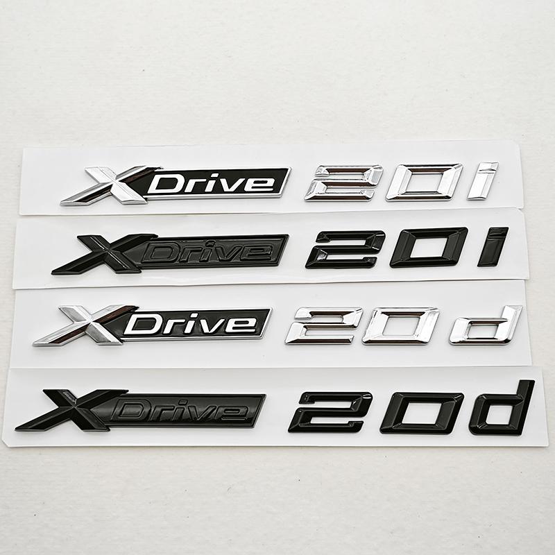3D ABS Автомобильные Буквы Логотип XDrive 20d X Drive 20i Задний Значок на Багажник Боковой Эмблема на Крыло Для BMW X1 X2 X3 X4 G01 Внешние Аксессуары