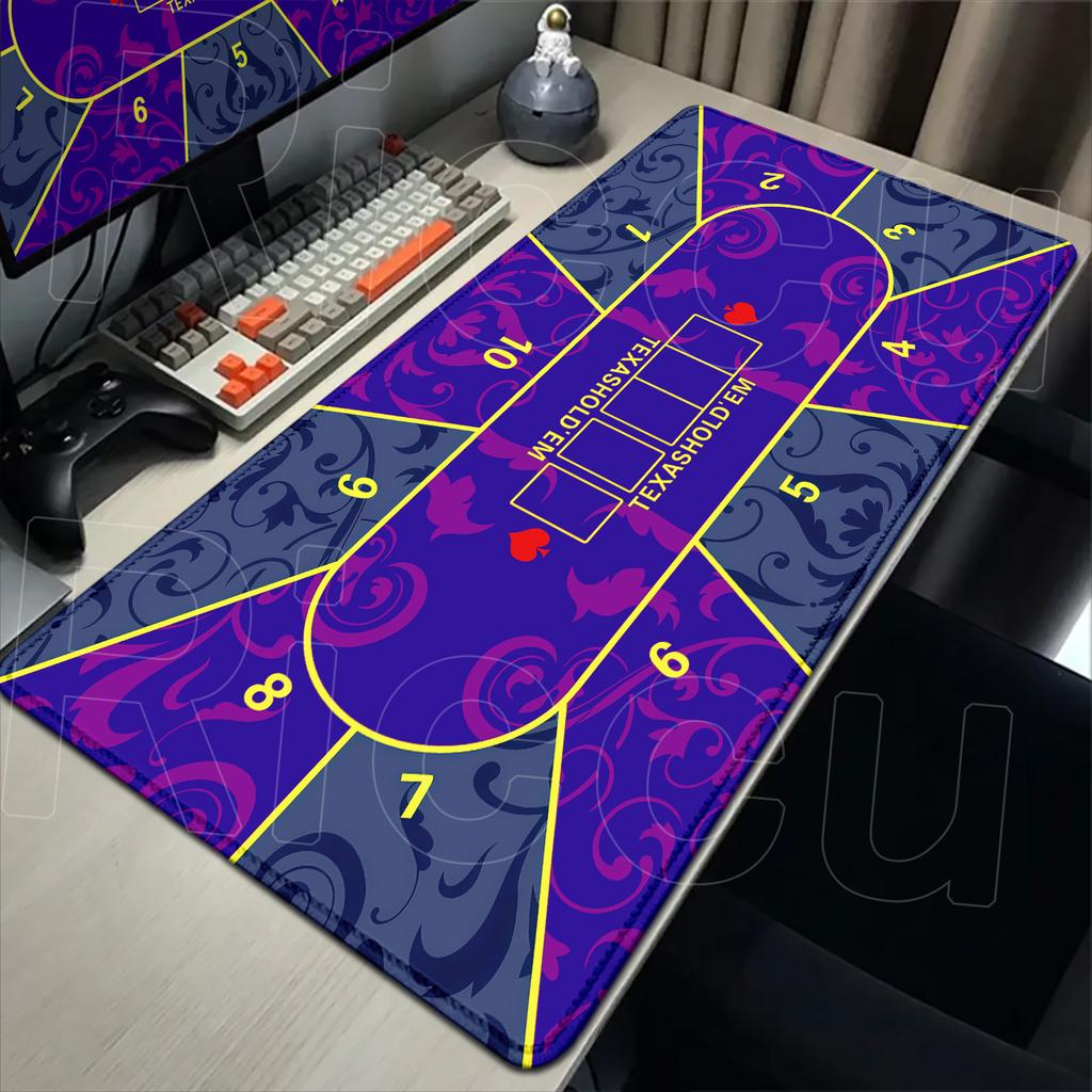 Multiple Size Poker Layout Rubber Antislip Base Carpet XXL Large Texas Holdem Desk Mat Craps And Roulette Office Gaming Mousepad