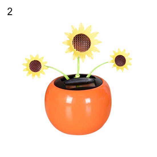 Солнечная энергия цветок приборной панели интерьер цветочный автомобиль домашний орнамент украшение подарок