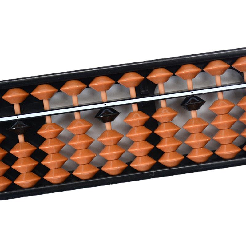 7/9/11/13/15/17 Digit Rods Standard Abacus Brown Bead Soroban Calculator Counting Tool Mathematics Beginners Caculating Toys