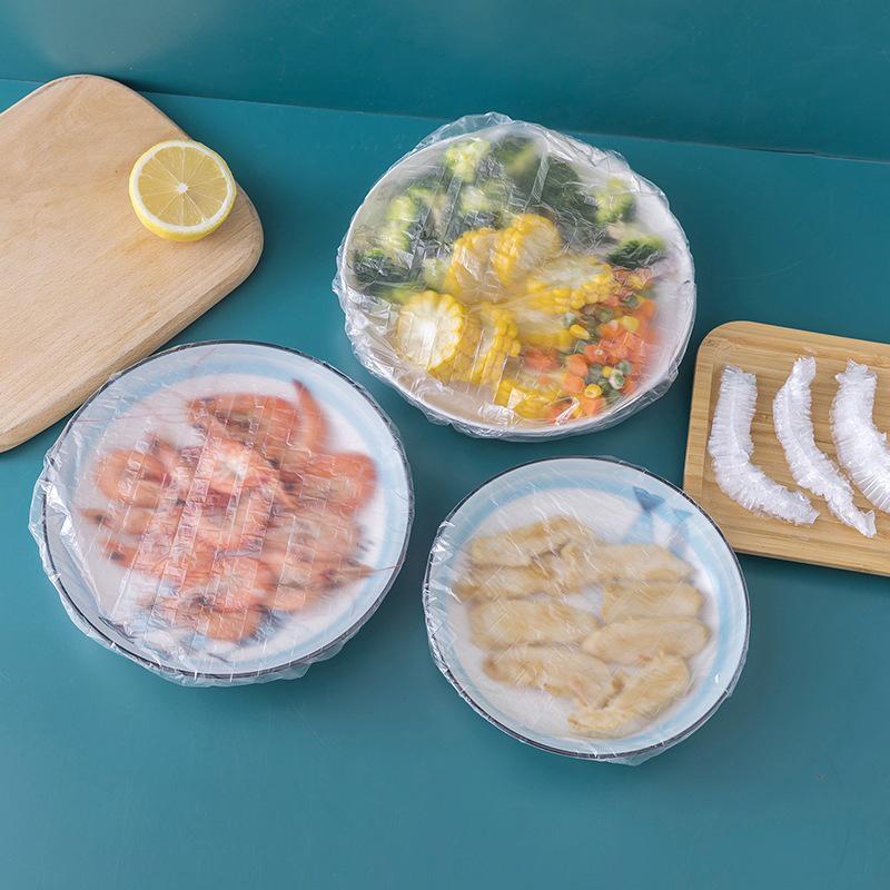 Многоразовые одноразовые крышки для пищевых продуктов, пластиковая упаковка, прочные эластичные крышки для пищевых продуктов для мисок, эластичные крышки для тарелок для кухонной сумки для хранения еды