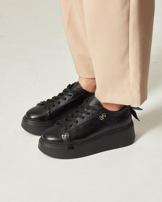 Кроссовки на платформе 7022036 36 черные кожа