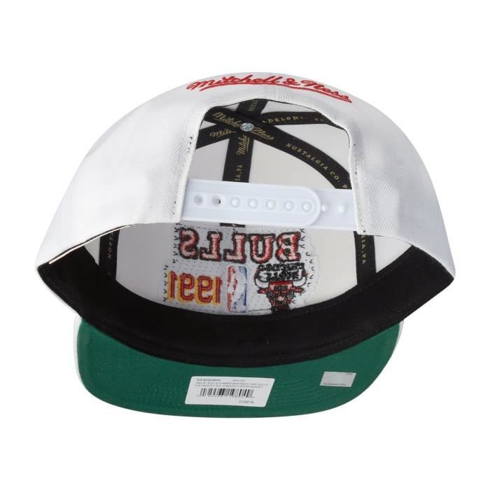 Casquette Snapback - Mitchell & Ness - Chicago Bulls 1991 Champions - Blanc - Noir - Sportswear