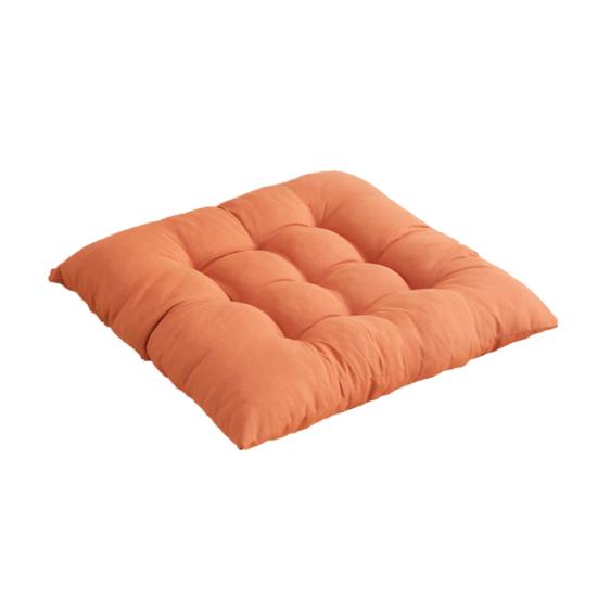Seat Cushion with High Elasticity Thick Filling Anti-Slip Design Square Solid Color Style Chair Cushion Autumn Winter Chair Pad