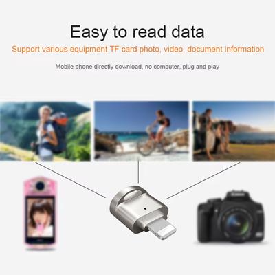 Картридер Micro SD для iPhone/iPad - Адаптер OTG Plug-and-Play, Мгновенное расширение памяти, Совместим с iOS 13