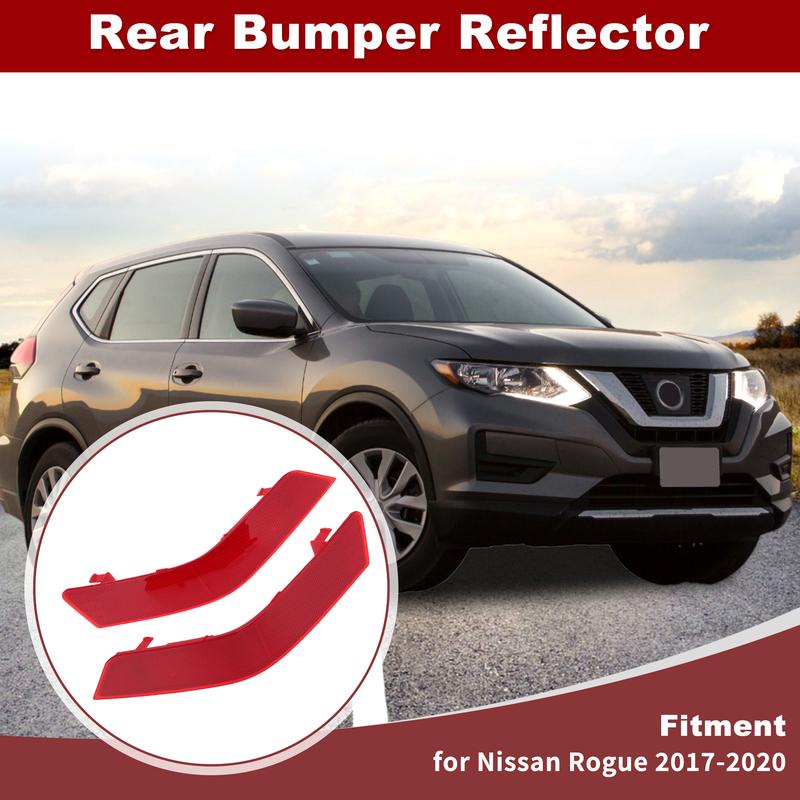 X Autohaux 1 пара задний отражатель бампера боковой габаритный огонь для Nissan Rogue 2017- № 265656FV0B