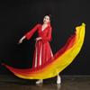 Gauze Scarf Women Stage Performance Wear Belly Dance Gradient Color Flowy Long Scarf Ball Set Photography Prop Fan Classical Dance Hand Fan