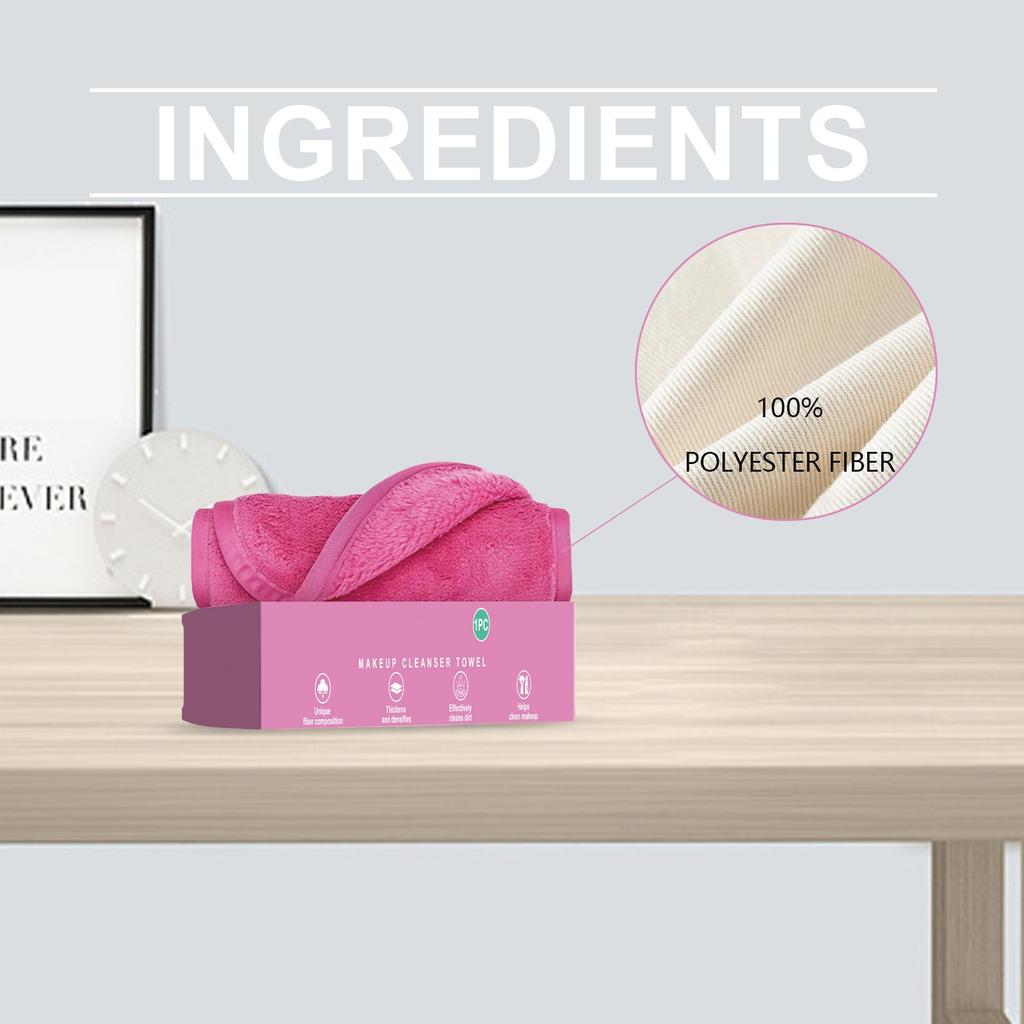 Microfiber Makeup Remover Cloths For Removing Makeup , Makeup Remover Cloth, Make-up Removal And Cleaning With  Water.