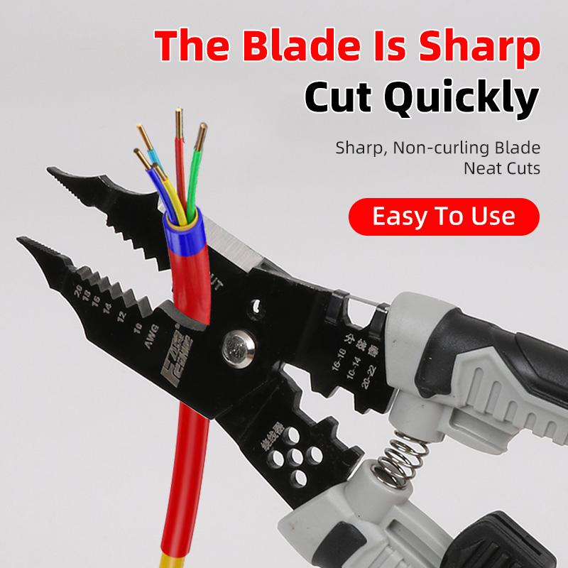 Многофункциональные клещи для зачистки проводов, клещи для обжима электриков, универсальные клещи для обжима клемм
