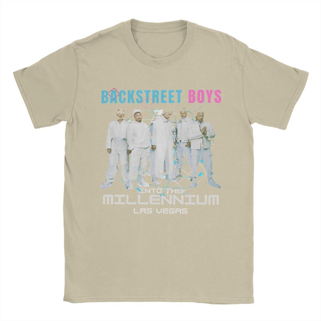 Backstreet Boys Millenniums Tour T-Shirt for Men Band Music Cotton Tees Round Neck Short Sleeve T Shirts Plus Size merchandise