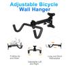 Настенное крепление для велосипедов из алюминиевого сплава, регулируемая настенная вешалка для велосипедов, предельный вес части крючка