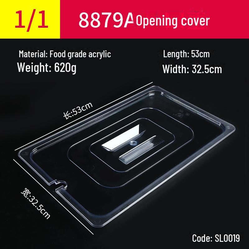 Прозрачная прямоугольная акриловая чаша для горячего и ящик для хранения свежих фруктов